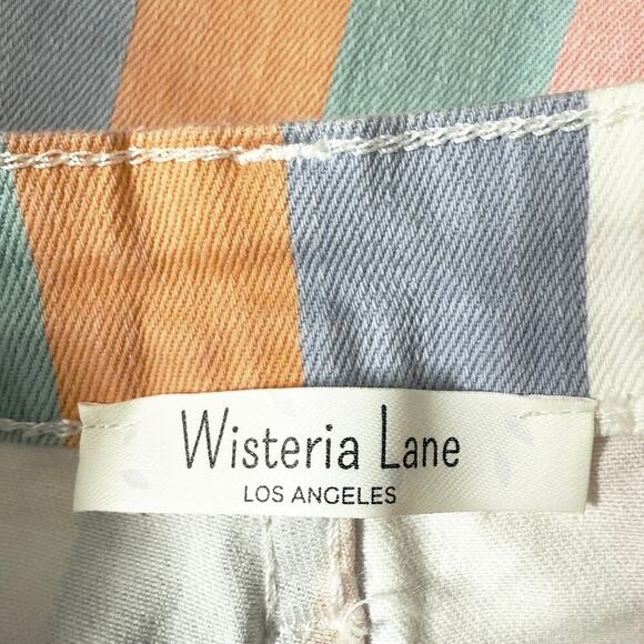 NWOT Wisteria Lane Womens Multi-Color Striped Super Flare Bell-Bottom Jean S - Picture 12 of 14